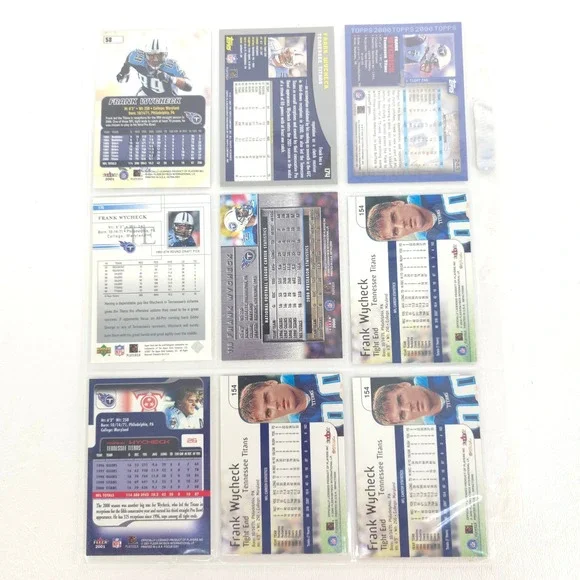 Frank Wycheck Football Card Lot Titans Autograph Inserts Chase Tennessee Vintage - Picture 3 of 16